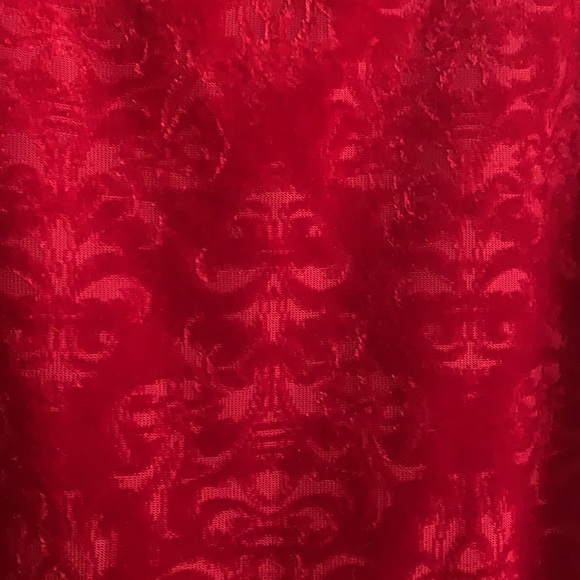Candie’s Red Velvet Dress - Picture 4 of 6